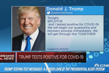 trump testing text messages