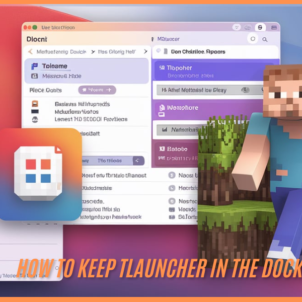 how to keep tlauncher in the dock