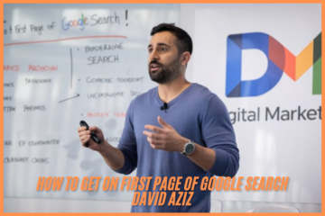 how to get on first page of google search david aziz